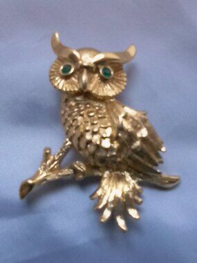 Monet Owl Brooch